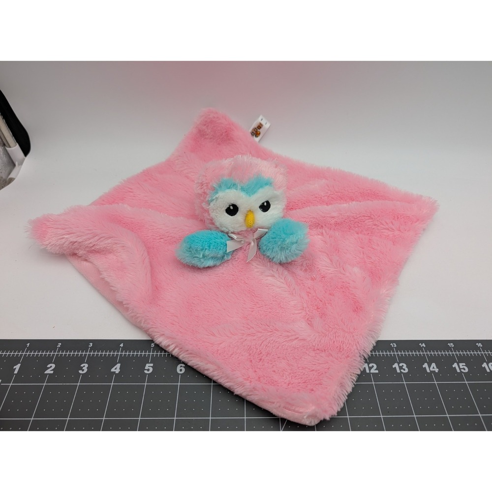 Baby Bass Pro Shop Owl‎ Lovey Pink Security Blanket Stuffed Animal Toy